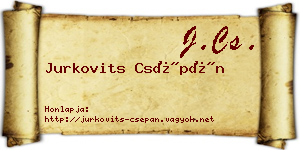 Jurkovits Csépán névjegykártya